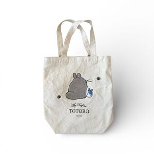 NEW Studio‎ Ghibli My Neighbor Totoro Embroidered Canvas Tote Bag Japan